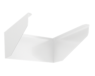 Houseside Shield Aled2T 3T 4T 50-150W,3 Sided 6 inch, White