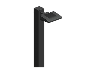 LED Area 26W, 3000k with Pole Mount Adaptor with 120V photocell, Bronze