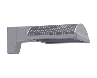 ALED 50W, Type IV With 8 Inch Pole Mounting Arm, 5000k, LED, Roadway Gray