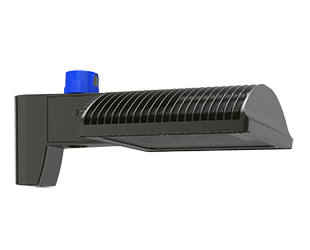 ALED 78W Type III 8 Inch Pole Arm, 5000k, LED with Twistlock Photocell, Bronze