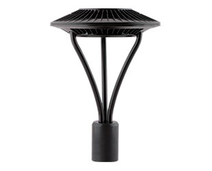 Area Light Post Top 52W, 5000k, LED Type V with, 120-277V Twistlock Photocell, Bronze