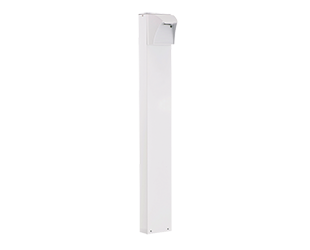 LED Bollard 42 Inch 5W, 3000k, 120V photocell with Square SLED, White