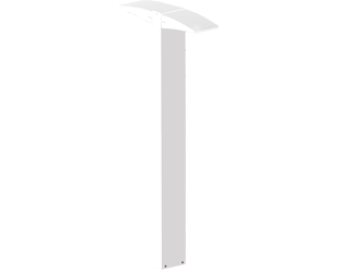 LED Bollard 42 Inch 2 X 10W, 4000k, White