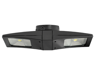 LED Ceiling 2 X 10W, 4000k, Back Box 120V Swivel Photocell, White