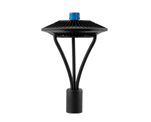 Area Light Post Top 78W, Black LED, 3000k, Type V 480V Photocellt4