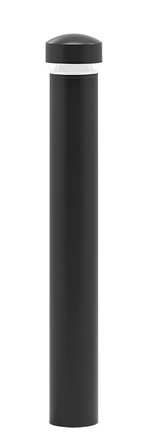 Bollard Dome 42 Inch 12W, LED, 3000k, 90 Deg, Black