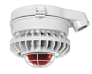 Hazardous, . LED 26W, 5000k, LED Ceiling Amber, Frosted Globe Gray