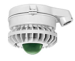 Hazardous, . LED 42W, 5000k, LED Ceiling Amber, Frosted Globe Gray