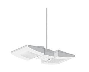 LED Pendant 2 X 26W, 3000k, LED Uplight, White