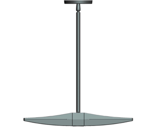 LED Pendant 2 X 10W, 4000k, Uplight, Bronze