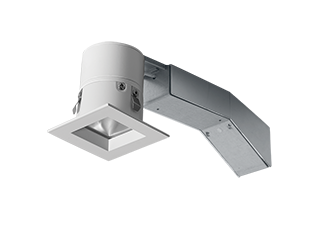 Remod 2 Inch square 8W, 2700k, Dimmable Triac Wallwash, 90CRI Trim, White Ring