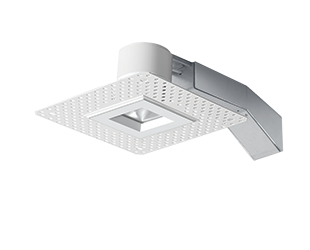 Remod 2 Inch square 8W, 2700k, Dimmable Triac 30Deg, 90CRI Trimless, White Ring
