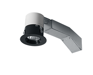 Remod 2 Inch Rnd 8W, 4000k, Dimmable Triac 30Deg 1/4 Inch Trim, Black Ring