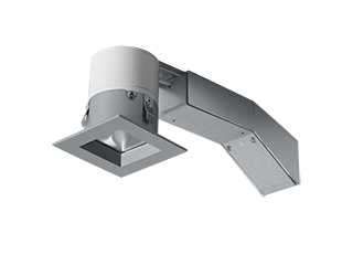Remod 2 Inch square 8W, 4000k, Dimmable Triac 20Deg 1/4 Inch Trim, Silver Ring