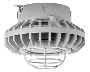 Hazardous, . LED 80W, 5000k, LED Ceiling, Frosted Flat Lens Wire Gd Gray