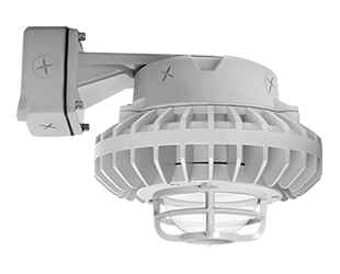 Hazardous, . LED 80W, 5000k, LED Wall bracket Cl, Dimmable Globe Die Cast Gd Gray