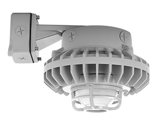 Hazardous, . LED 80W, 5000k, LED Wall bracket Fr, Dimmable Globe Die Cast Gd Gray