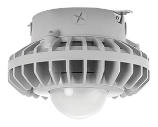 Hazardous, . LED 80W, 5000k, 480V Ceiling LED with, Frosted Globe