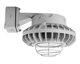 Hazardous, . LED 80W, 5000k, 480V Wall bracket LED, Clear Flat Lens Wire Gd