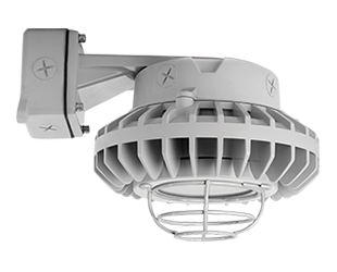 Hazardous, . LED 80W, 5000k, 480V Wall bracket LED, Frosted Flat Lens Wire Gd