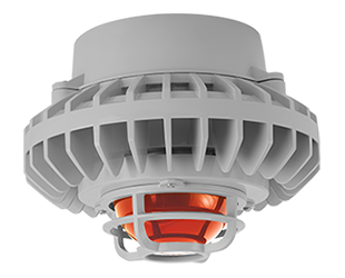 Hazardous, . LED 80W, 5000k, LED Pendant Amber, Frosted Globe Die Cast Gd