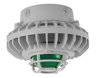 Hazardous, . LED 80W, 5000k, LED Ceiling, Green, Frosted Globe Die Cast Gd