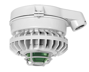 Hazardous, . LED 80W, 5000k, LED Stanchion, Green, Frosted Globe Die Cast Gd