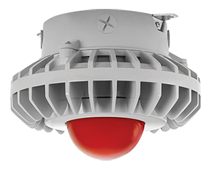 Hazardous, . LED 80W, 5000k, LED Ceiling with Reb, Frosted Globe Gray