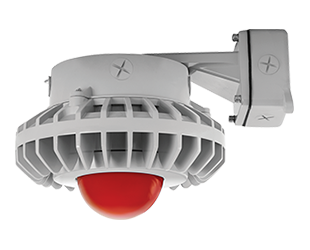 Hazardous, . LED 80W, 5000k, LED Wall bracket with Reb, Frosted Globe Gray