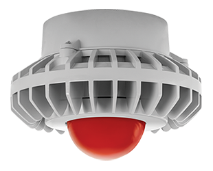 Hazardous, . LED 80W, 5000k, LED Pendant with Reb, Frosted Globe Gray