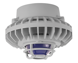 Hazardous, . LED 80W, 5000k, LED Pendant, Blue, Frosted Globe Die Cast Gd