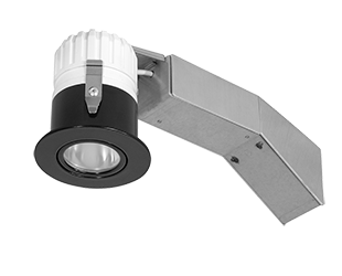 Remod 2 Inch Rnd Adj 8W, 3000k, 90CRI LED Triac 20Deg 1/2 Inch Trim, Black