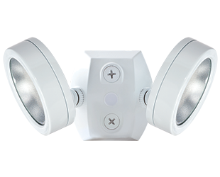 Leslie Bullet Flood, 2X13W, LED 120V, 4000k, 80 CRI, White