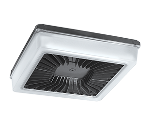 Porto Xl 18 inch 70W, 5000k, Battery Back-up, LED, 0-10V, Dimmable, polycarbonate Lens, Bronze