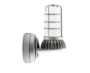 Vaporproof Uplight 13W, 4000k, Swivel Photocell Wall bracket Frostd Gl & Gd