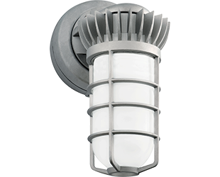 Vaporproof 13W, 5000k, Wall bracket Swivel Photocell Frostd Gl Diecast Gd