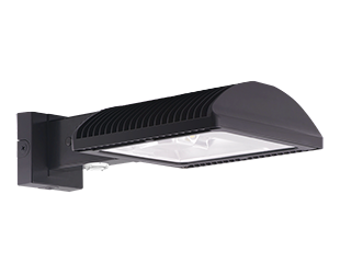 WpLED 50W,Type III, 5000k, Dimmable LED, 120-277V 20' Lens 20Ft Mounting Wattstopper Sensor, Bronze