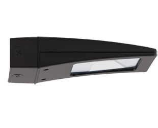 Lpack LED Wallpack 10W, 3000k, Jbox, Bronze Photocell 120V Swivel