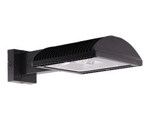Lpack Flat Wallmount 66W, LED Type IV, 4000k, Dimmable, Bronze