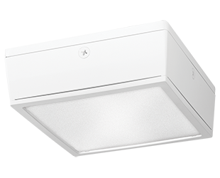Vandalprood LED, 75W, 3000k, Flat, Frosted Lens, 120-277V, 0-10V, White