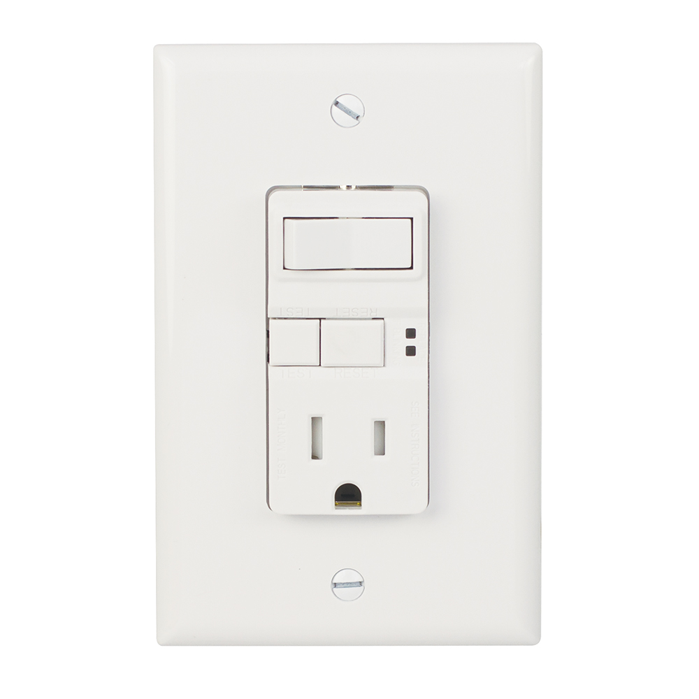 Eaton GFCI receptacle, White A42