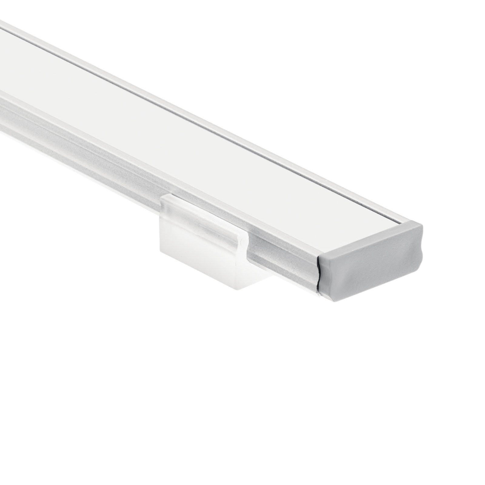 Mount LED tape light to surfaces like shelves and cabinets with the TE Standard  Series aluminum extruded channel kit. The kit comes equipped with 2 feet of channel and white opaque lens, as well as coordinating end caps and mounting clips. The Shallow Well of the channel presents a light distribution thatÃ¢â‚¬â„¢s true to its source. Simply add the Kichler LED Tape, Power Supply and accessories best suited for your installation.