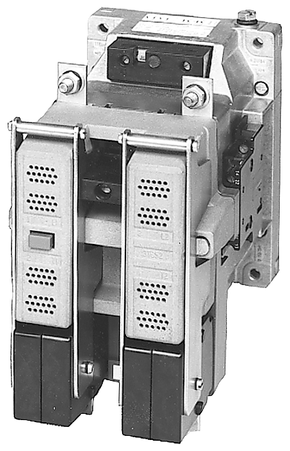 Contactor. Size 8. 2-pole. DC 4. Rated operating current 220 A Auxiliary switch44E (4 NO+4 NC) 230V AC 50Hz. 277 V 60 Hz AC operation