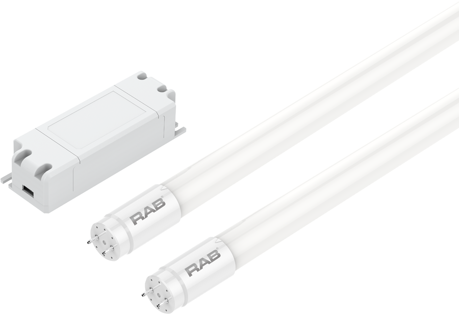 LED Tube T8 Glass 4Ft 2Kits Type C 13W, 4000k, 3600Lm