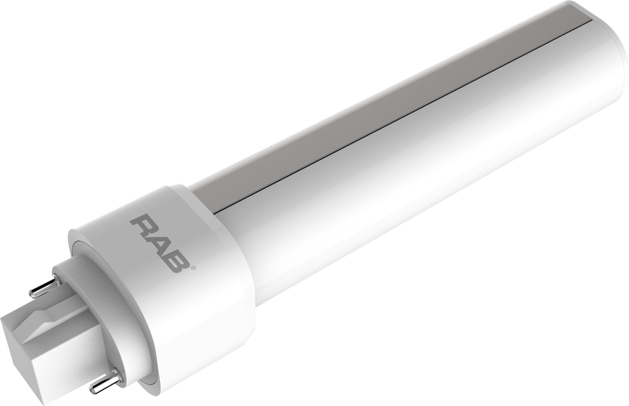 LED Plc Glass Type B 9W,Hori, 3500k, 950Lm G24D