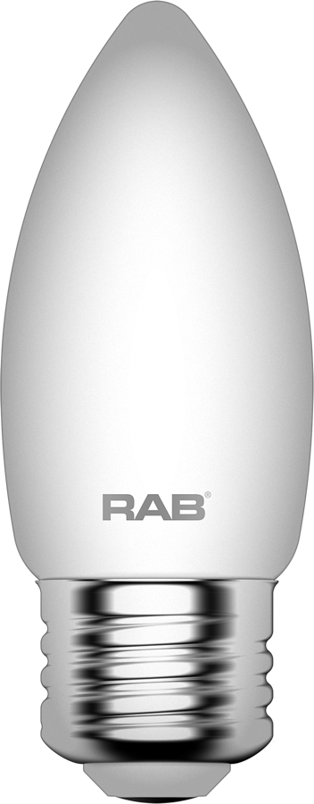 Filament Ba11 3.3W,40 EQ, 300Lm, Base E26, 90CRI, 2700k, Dimmable, Frosted