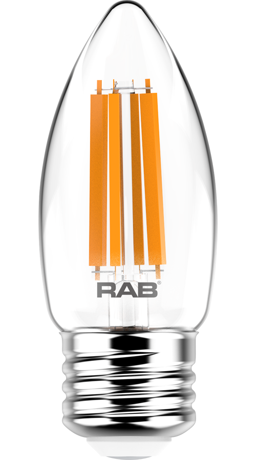 Filament Ba11 5.5W,60 EQ, 500Lm, Base E26, 90CRI, 2700k, Dimmable, Clear