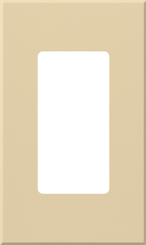 Single-gang Nova T wallplate, one gang for 1 Architectural accessory in ivory