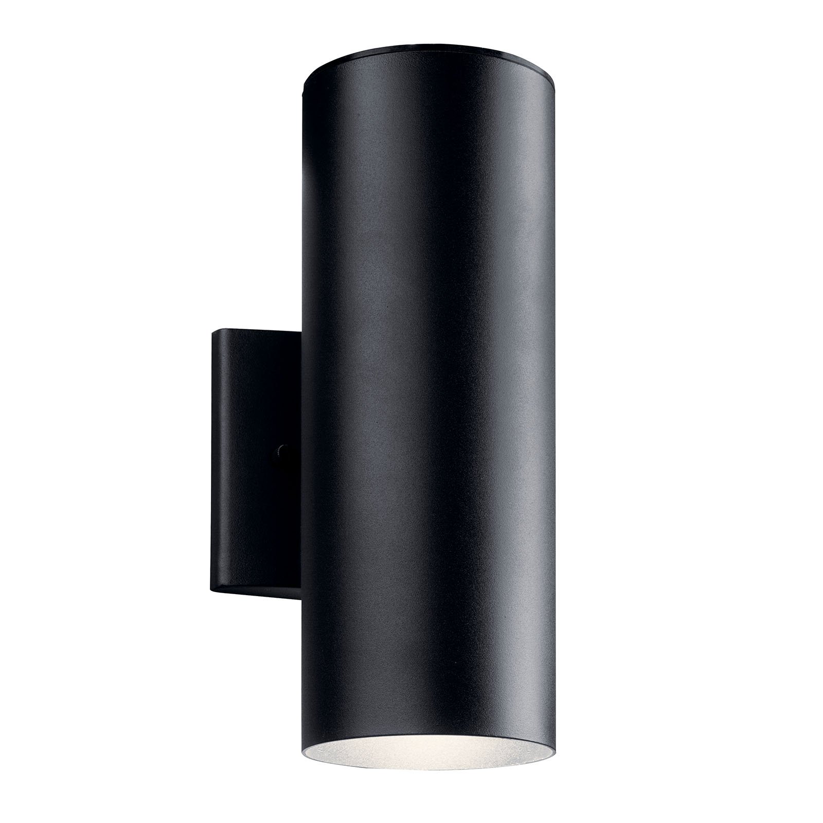 Designed for outdoor use, the 12.25Ã¢â‚¬Â? integrated LED wall light is crafted from KichlerÃ¢â‚¬â„¢s Climatesâ„¢ composite material with UV protectant. Climates is built to withstand harsh outdoor elements, like saltwater spray and extreme temperatures, for a beautiful and long-lasting look. This Cylinder LED outdoor wall light offers smooth lines and a modern look that fits perfectly with coastal or modern style homes.