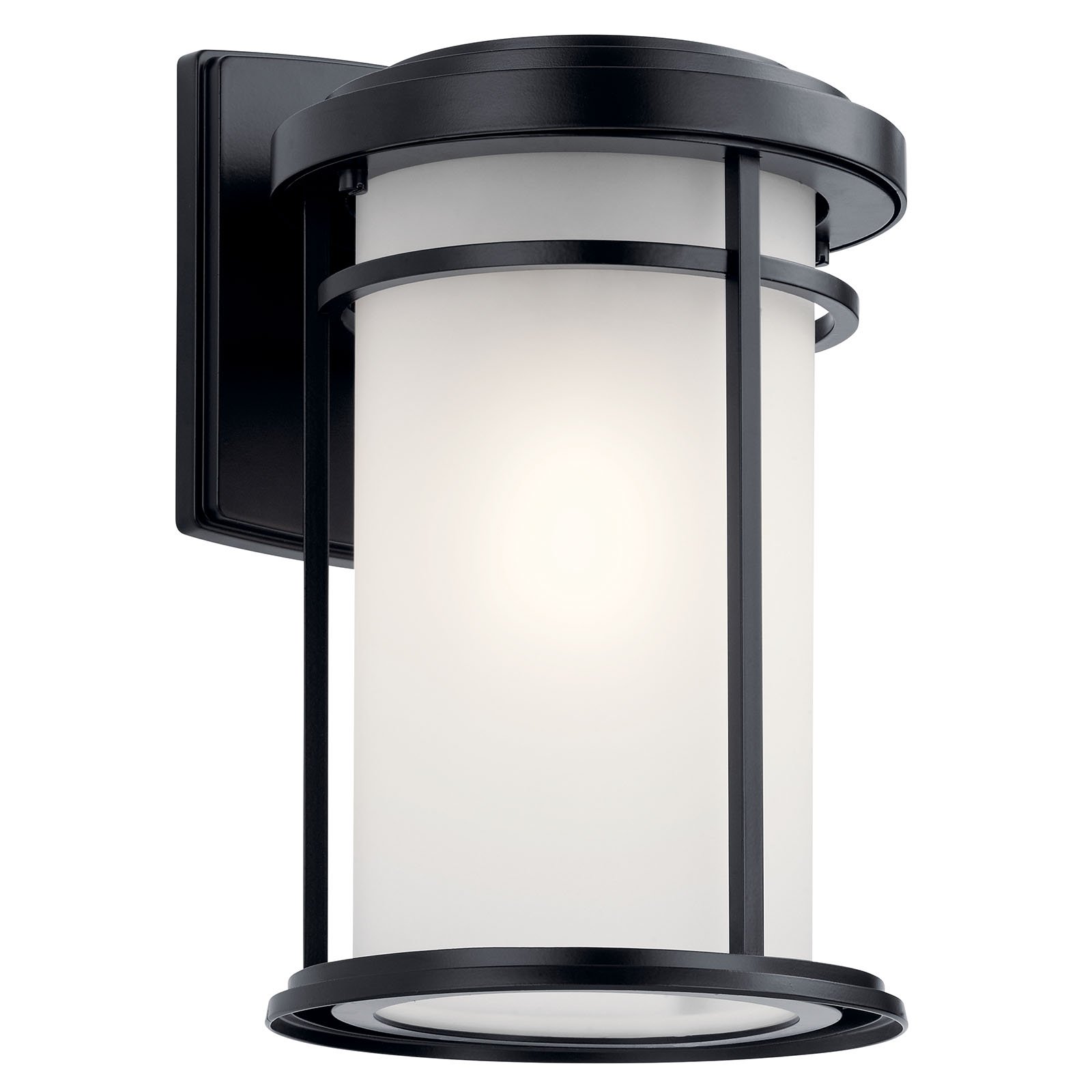 Product image for Kichler 49687BK Toman™ 13.5" 1 Light Wall Light Black